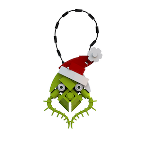 Grinch Head OrnamentV2 cropped 300Tall