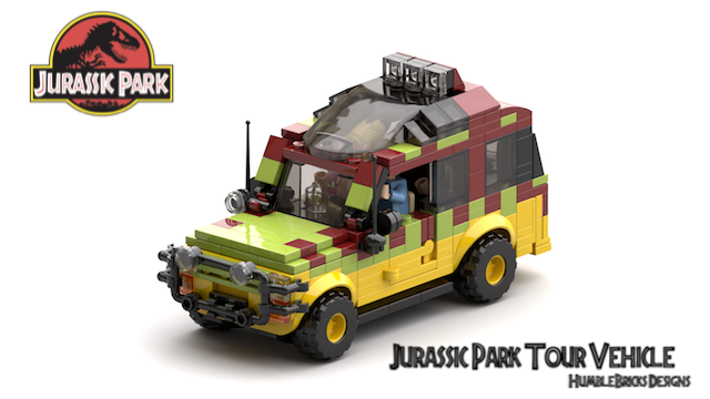 Jurassic Park Ford Explorer Tour Vehicle v2d with passangers_Render1 cropped 640W
