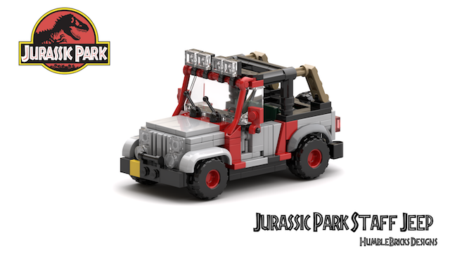 Jurassic Park Staff Vehicle Jeep Wrangler v5.3_StudioRender with text 640w
